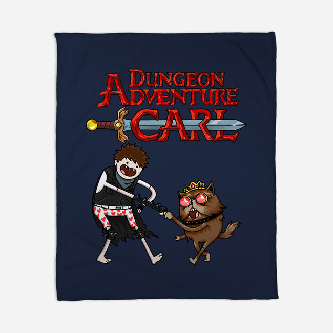 Dungeon Adventure Carl-None-Fleece-Blanket-joerawks