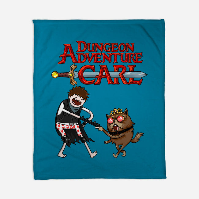 Dungeon Adventure Carl-None-Fleece-Blanket-joerawks