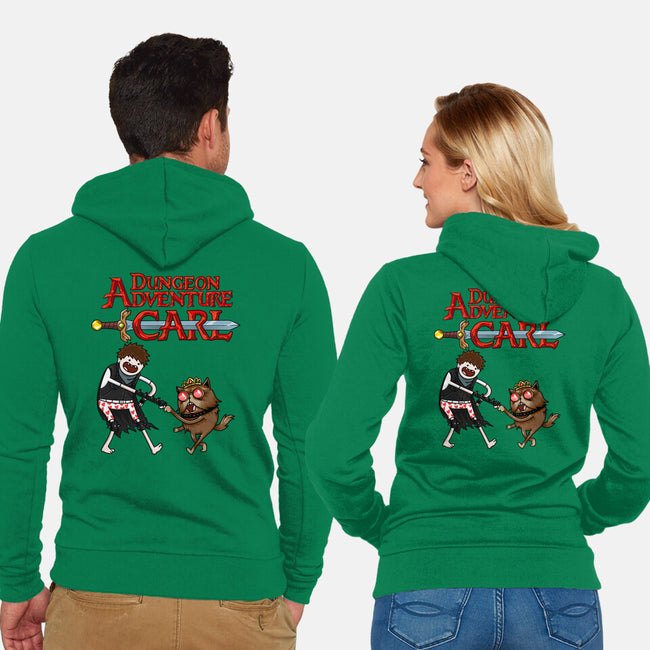 Dungeon Adventure Carl-Unisex-Zip-Up-Sweatshirt-joerawks
