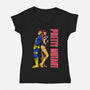 Pretty Mutant-Womens-V-Neck-Tee-joerawks
