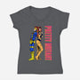 Pretty Mutant-Womens-V-Neck-Tee-joerawks