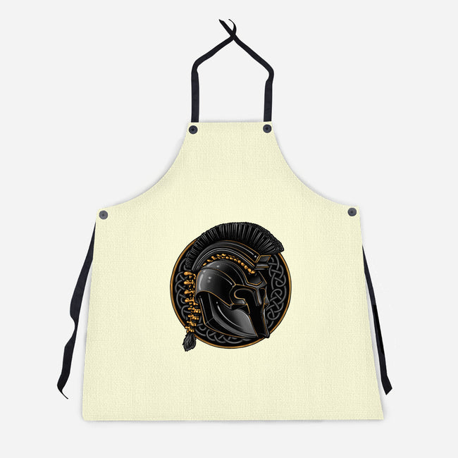 Emblem Of The Conqueror-Unisex-Kitchen-Apron-glitchygorilla
