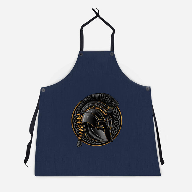 Emblem Of The Conqueror-Unisex-Kitchen-Apron-glitchygorilla