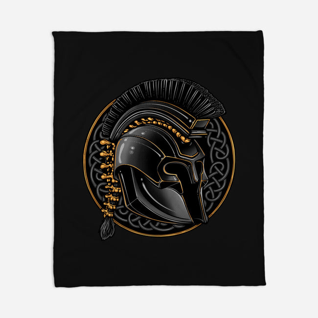 Emblem Of The Conqueror-None-Fleece-Blanket-glitchygorilla
