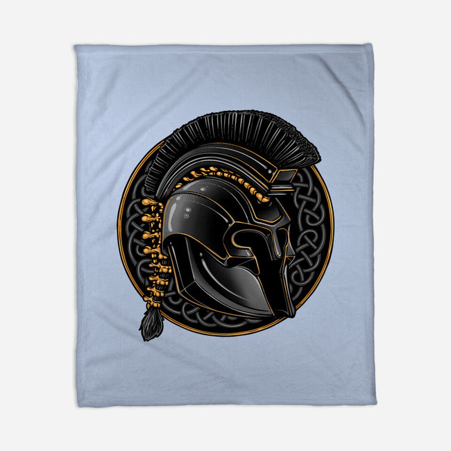 Emblem Of The Conqueror-None-Fleece-Blanket-glitchygorilla