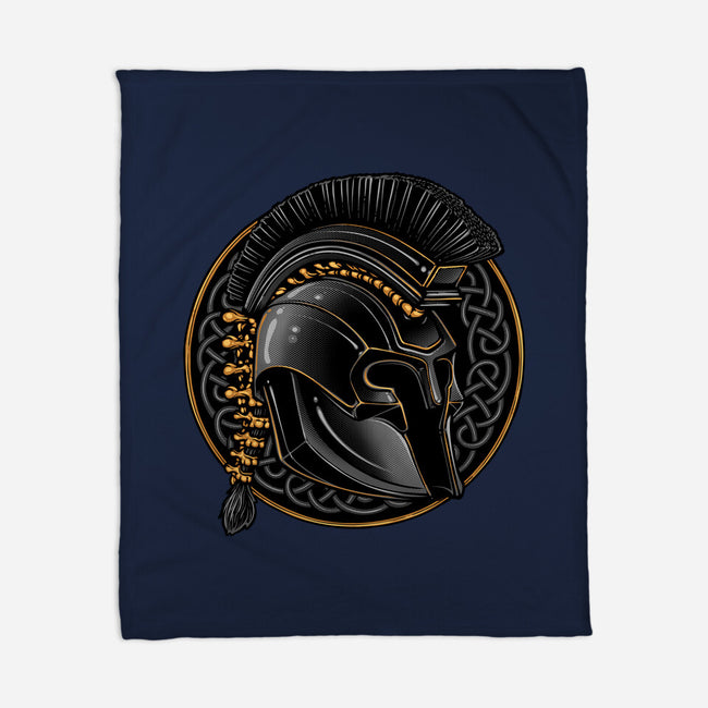 Emblem Of The Conqueror-None-Fleece-Blanket-glitchygorilla