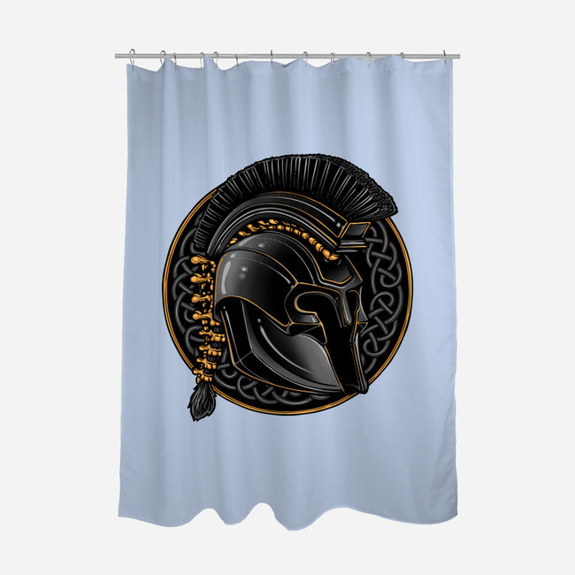 Emblem Of The Conqueror-None-Polyester-Shower Curtain-glitchygorilla