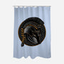Emblem Of The Conqueror-None-Polyester-Shower Curtain-glitchygorilla
