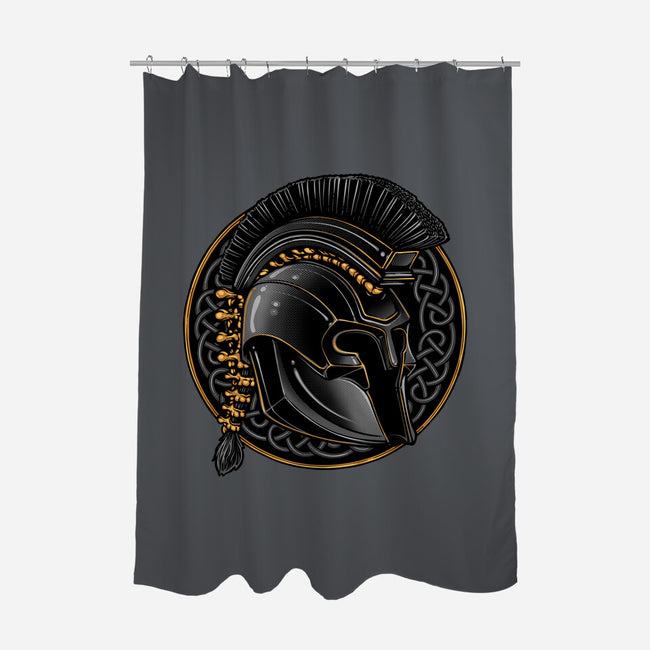 Emblem Of The Conqueror-None-Polyester-Shower Curtain-glitchygorilla
