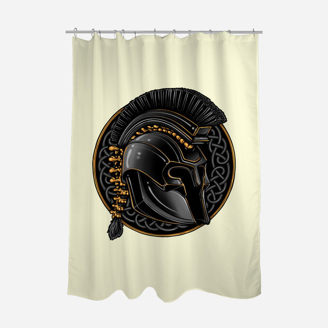 Emblem Of The Conqueror-None-Polyester-Shower Curtain-glitchygorilla