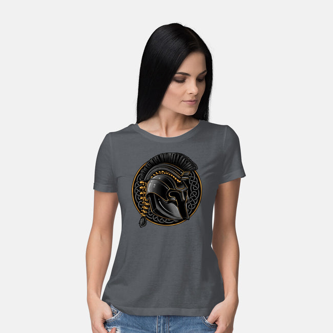 Emblem Of The Conqueror-Womens-Basic-Tee-glitchygorilla