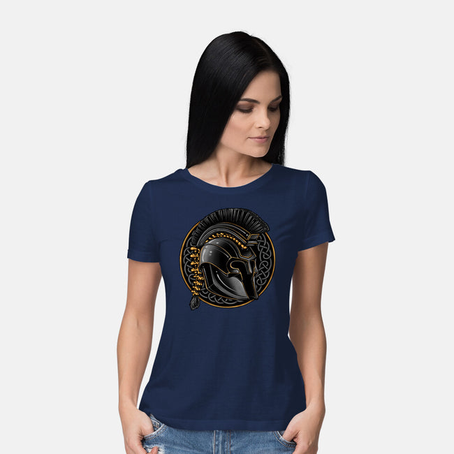 Emblem Of The Conqueror-Womens-Basic-Tee-glitchygorilla
