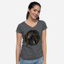 Emblem Of The Conqueror-Womens-V-Neck-Tee-glitchygorilla