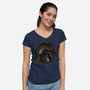 Emblem Of The Conqueror-Womens-V-Neck-Tee-glitchygorilla