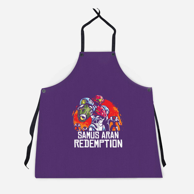 Samus Redemption-Unisex-Kitchen-Apron-arace