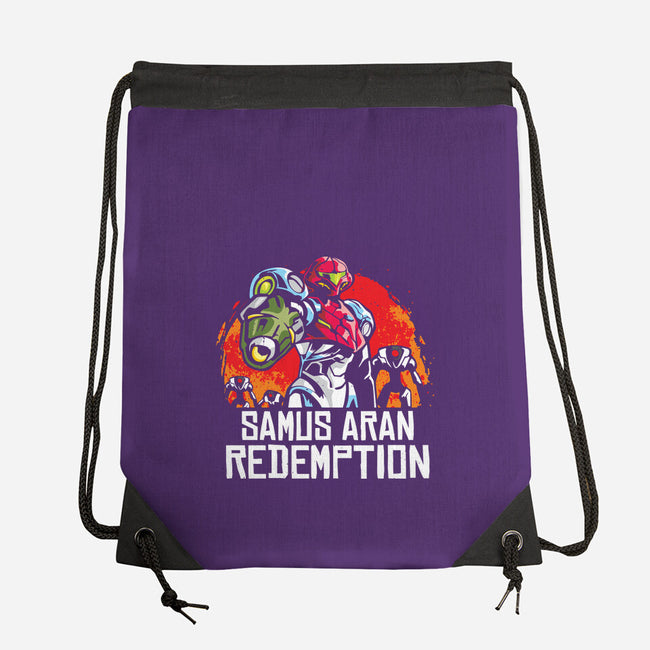 Samus Redemption-None-Drawstring-Bag-arace