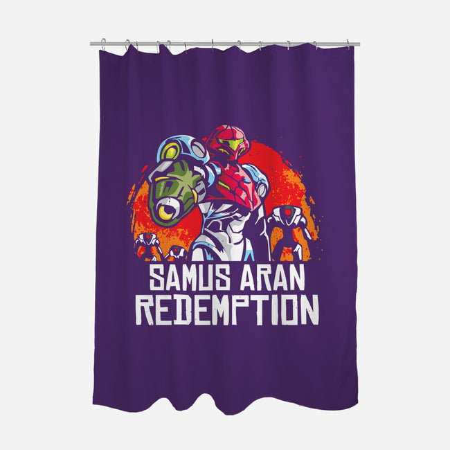 Samus Redemption-None-Polyester-Shower Curtain-arace