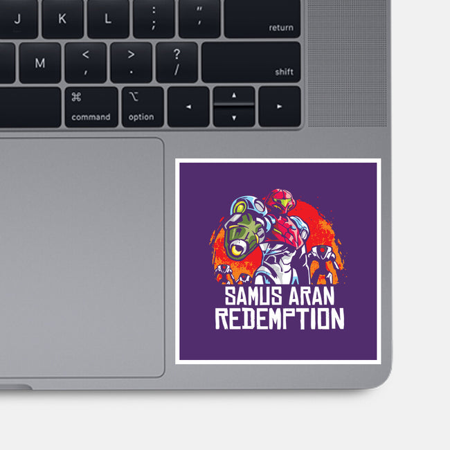 Samus Redemption-None-Glossy-Sticker-arace