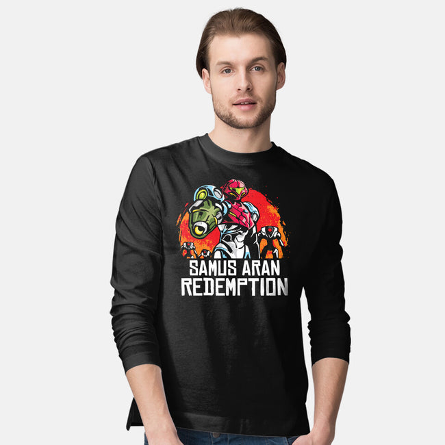 Samus Redemption-Mens-Long Sleeved-Tee-arace