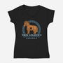 Troy Logistics-Womens-V-Neck-Tee-sachpica