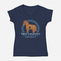 Troy Logistics-Womens-V-Neck-Tee-sachpica