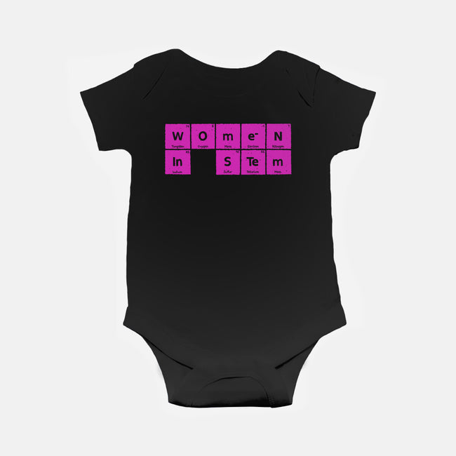 Women In STEM Periodic Table-Baby-Basic-Onesie-xMorfina