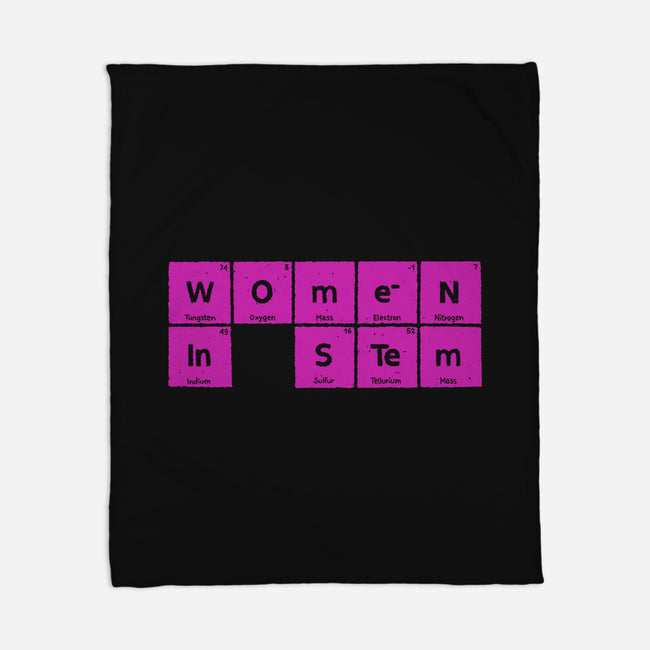 Women In STEM Periodic Table-None-Fleece-Blanket-xMorfina