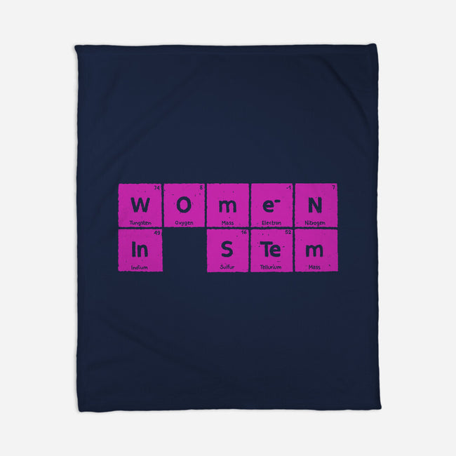 Women In STEM Periodic Table-None-Fleece-Blanket-xMorfina
