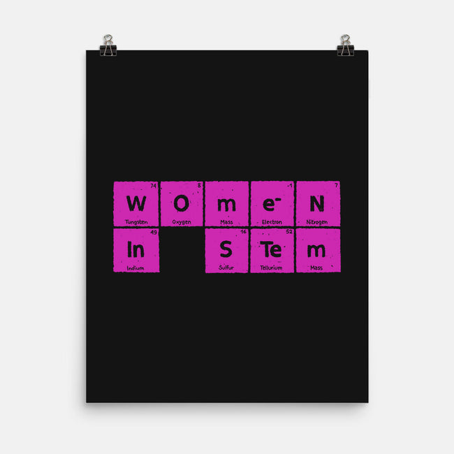 Women In STEM Periodic Table-None-Matte-Poster-xMorfina