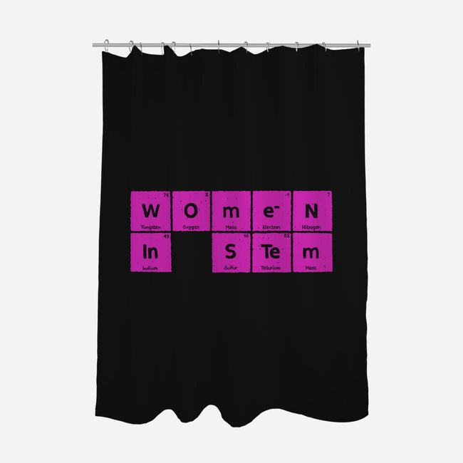 Women In STEM Periodic Table-None-Polyester-Shower Curtain-xMorfina