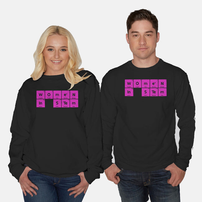 Women In STEM Periodic Table-Unisex-Crew Neck-Sweatshirt-xMorfina