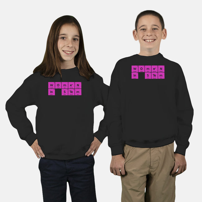 Women In STEM Periodic Table-Youth-Crew Neck-Sweatshirt-xMorfina