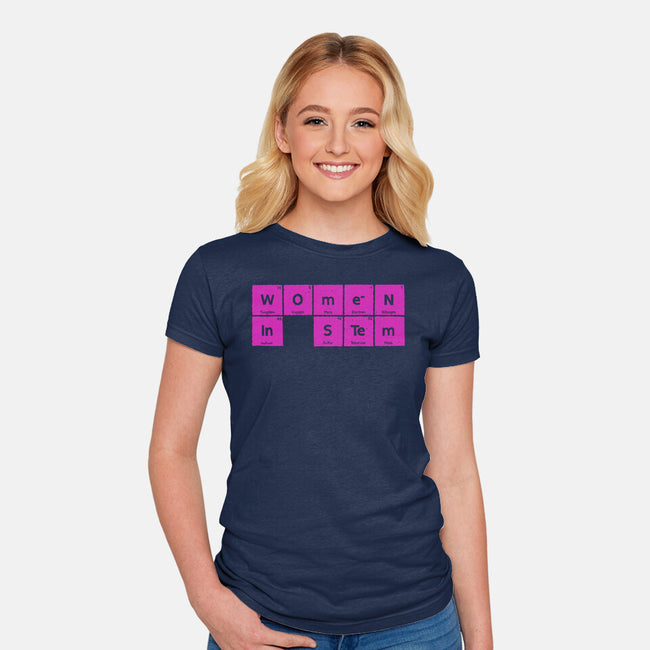 Women In STEM Periodic Table-Womens-Fitted-Tee-xMorfina