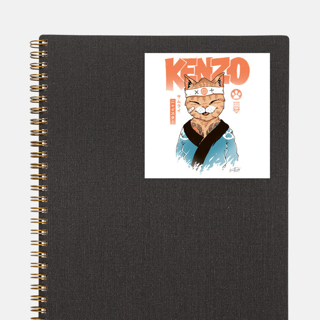 Kenzo D Samurai Meowster-None-Glossy-Sticker-vp021