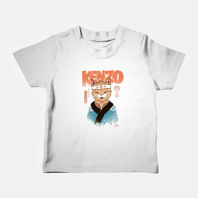 Kenzo D Samurai Meowster-Baby-Basic-Tee-vp021