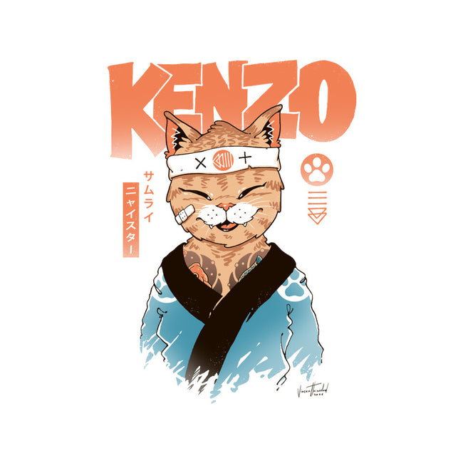 Kenzo D Samurai Meowster-Womens-Racerback-Tank-vp021