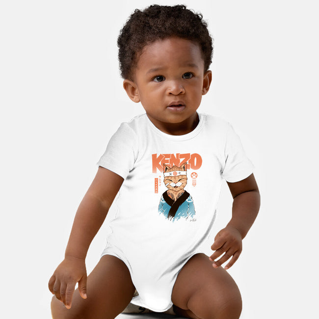 Kenzo D Samurai Meowster-Baby-Basic-Onesie-vp021