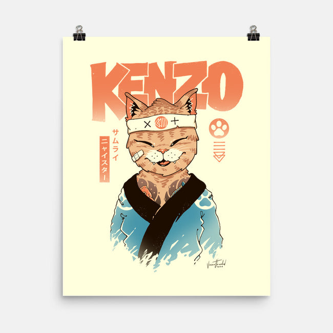 Kenzo D Samurai Meowster-None-Matte-Poster-vp021