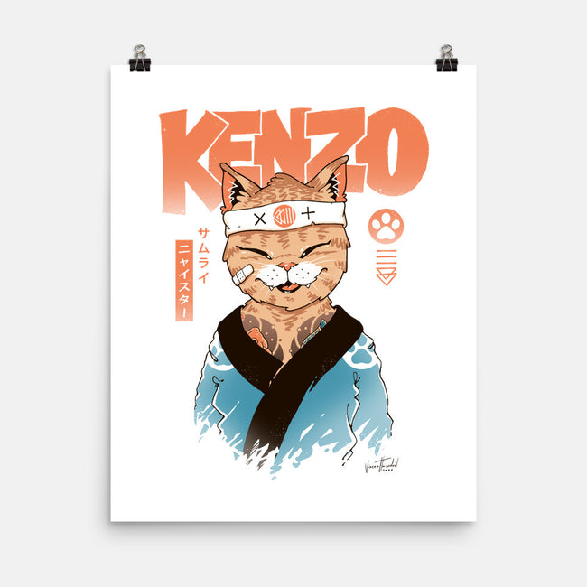 Kenzo D Samurai Meowster-None-Matte-Poster-vp021