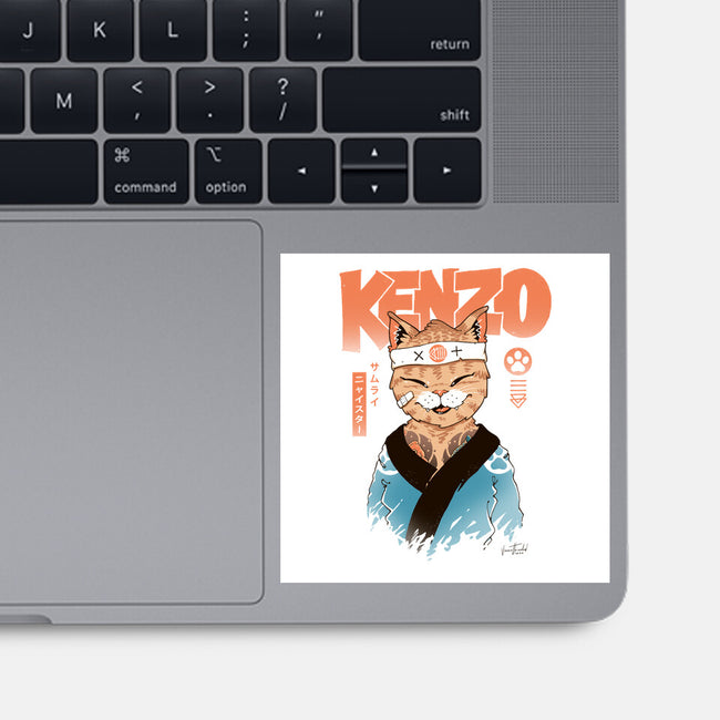 Kenzo D Samurai Meowster-None-Glossy-Sticker-vp021