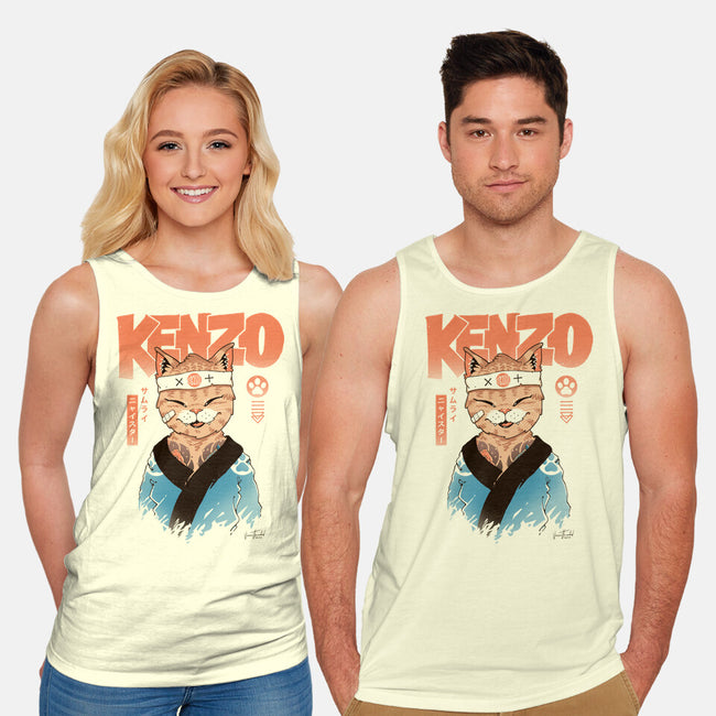 Kenzo D Samurai Meowster-Unisex-Basic-Tank-vp021
