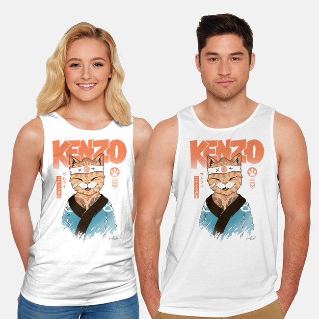 Kenzo D Samurai Meowster-Unisex-Basic-Tank-vp021