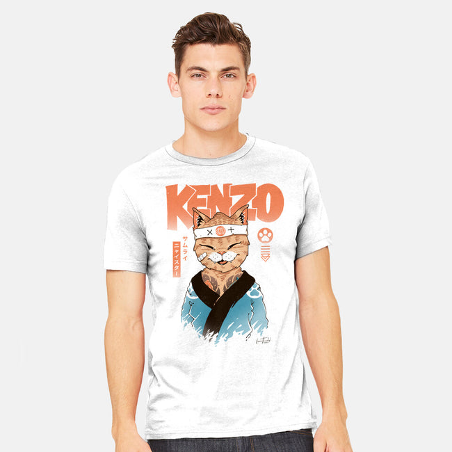 Kenzo D Samurai Meowster-Mens-Heavyweight-Tee-vp021