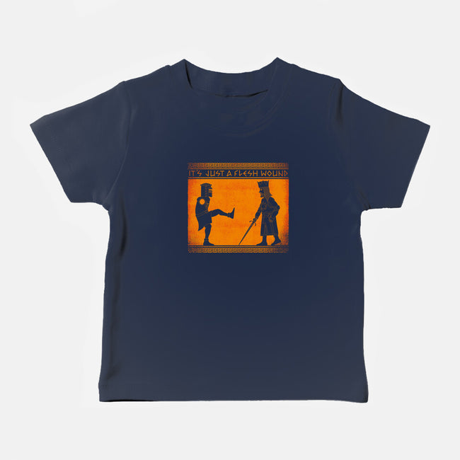 The Legend Of The Black Knight-Baby-Basic-Tee-mekazoo