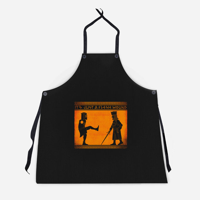 The Legend Of The Black Knight-Unisex-Kitchen-Apron-mekazoo