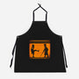 The Legend Of The Black Knight-Unisex-Kitchen-Apron-mekazoo