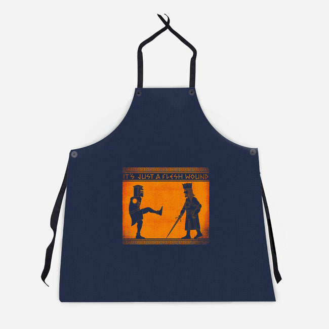 The Legend Of The Black Knight-Unisex-Kitchen-Apron-mekazoo