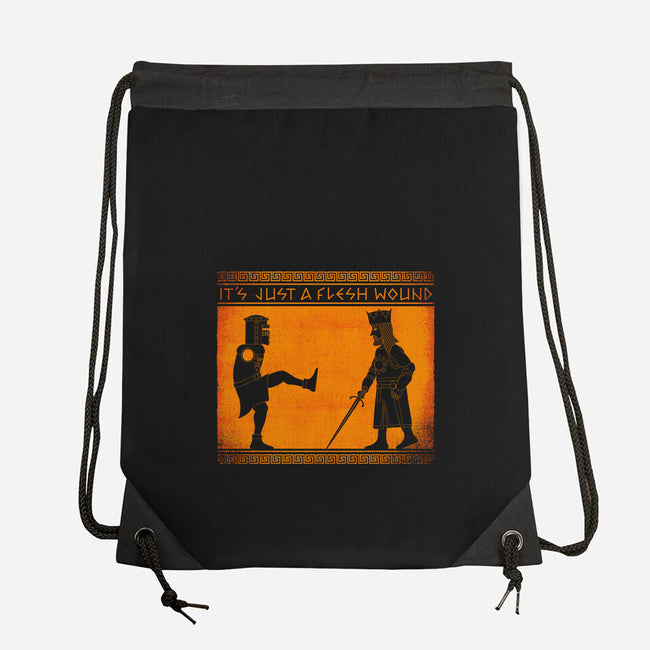 The Legend Of The Black Knight-None-Drawstring-Bag-mekazoo