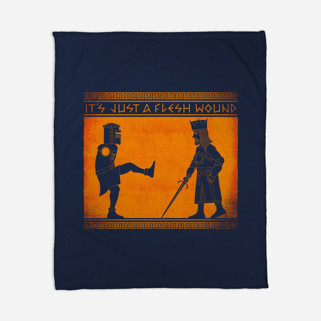 The Legend Of The Black Knight-None-Fleece-Blanket-mekazoo