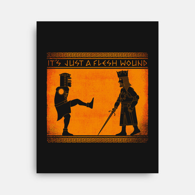 The Legend Of The Black Knight-None-Stretched-Canvas-mekazoo